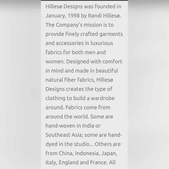 Randi Hilleso Art to wear silk linen lounge jacket. Size M - Picture 15 of 16